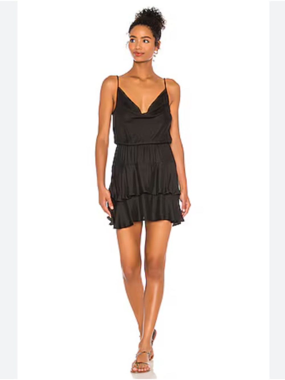 Bobi BLACK Boho Woven Mini Dress